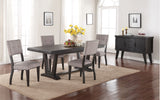 Ashen Echo Dining Table with 4 Chairs