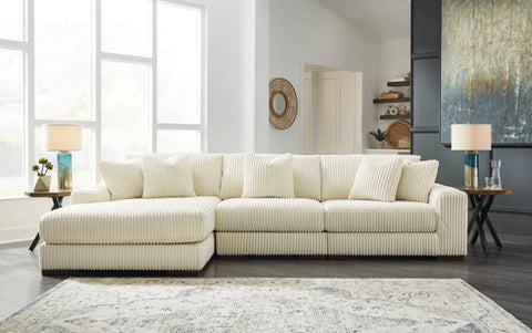 Lindyn Ivory 3 Piece Sectional with Chaise