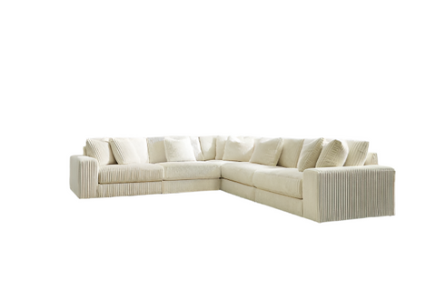 Lindyn Ivory 5 Piece Sectional