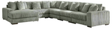 Lindyn Fog 6 Piece Sectional with Chaise