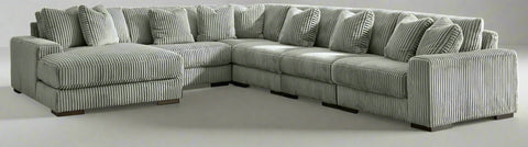 Lindyn Fog 6 Piece Sectional with Chaise