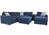 Aden Navy 6 Piece Sectional