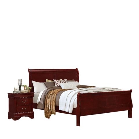 Louis Phillipe Queen Sleigh Bed