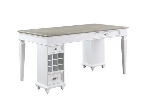 2Tone White Pub Table