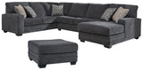 Tracling 3 Piece Sectional with Ottoman