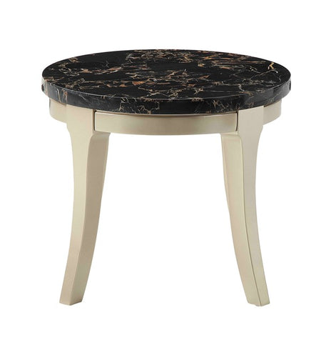 Ariana End Table with Marble Top