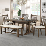 Ray Dining Table with 4 Chairs and Bench