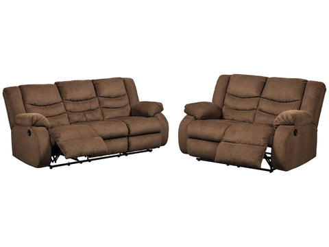 Tulen Reclining Sofa and Reclining Loveseat