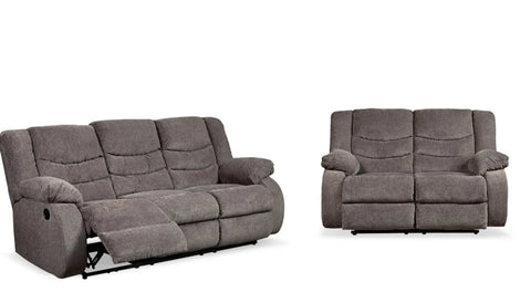 Tulen Reclining Sofa and Reclining Loveseat