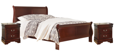 Alisdair King Bed with Dresser Mirror and 2 Nightstands