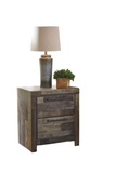 Derekson Multi Gray Nightstand