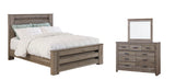 Zelen Queen Bed with Dresser and Mirror