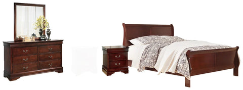 Alisdair Queen Bed with Dresser Mirror and Nightstand