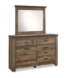 Trinell Queen Bed with Dresser, Mirror and Nightstand