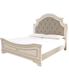 Realyn California King Upholstered Panel Bed