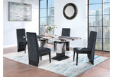 Black Panda Table and 4 Chairs