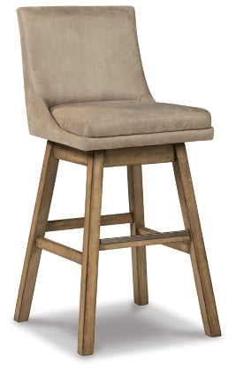 Tallenger Upholstered Swivel Barstool