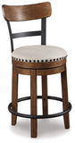 Valebeck Upholstered Swivel Barstool