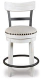 Valebeck Upholstered Swivel Barstool