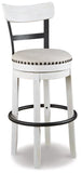 Valebeck Tall Upholstered Swivel Barstool