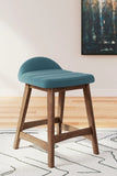 Lyncott Blue Counter Height Bar Stool