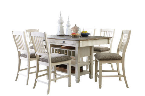 Bolanburg Counter Height Dining Table and 4 Barstools