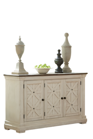 Bolanburg Dining Server with 3 Latticed Doors