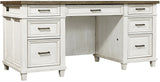 Caraway Aged Ivory Executive Desk