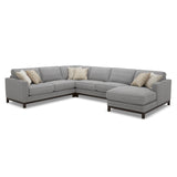 Contessa Dove 4 Piece Sectional