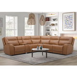 Boston Saddle 6 Piece Reclining Sectional