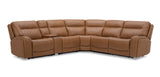 Boston Saddle 6 Piece Reclining Sectional