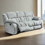 Dove Grey Reclining Sofa