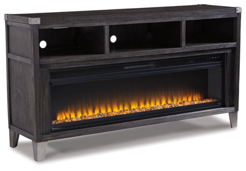 Todoe 57" TV Stand with Fireplace Insert