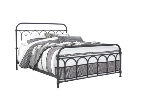 Nashburg Queen Metal Rails Bed