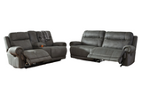 Austere Reclining Sofa and Loveseat