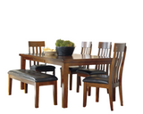 Ralene Dining Table with 4 Side Chairs with Bench