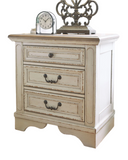 Realyn Three Drawer Nightstand