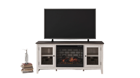 Dorrinson 60" TV Stand with Fireplace Insert