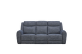 Denim Power Reclining Sofa with Power Headrest