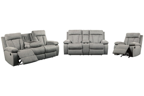 Mitchiner Manual Reclining Sofa, Loveseat and Recliner Set